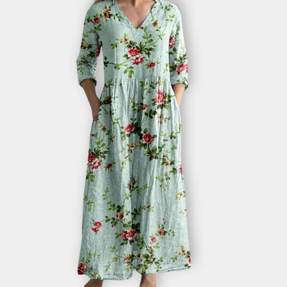 Thalia - Robe longue bohème à l'esprit libre