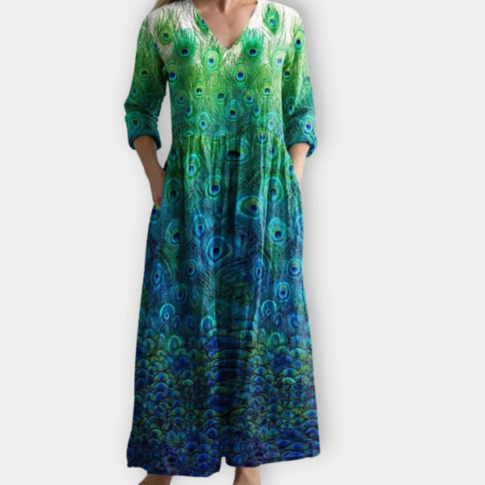 Skye - Robe bohème Grace à col en V