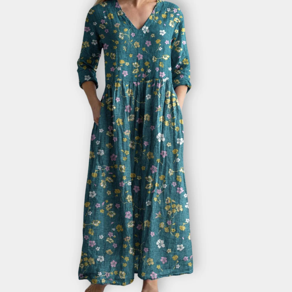 Zinnia - Robe à imprimé audacieux et beauté sans effort