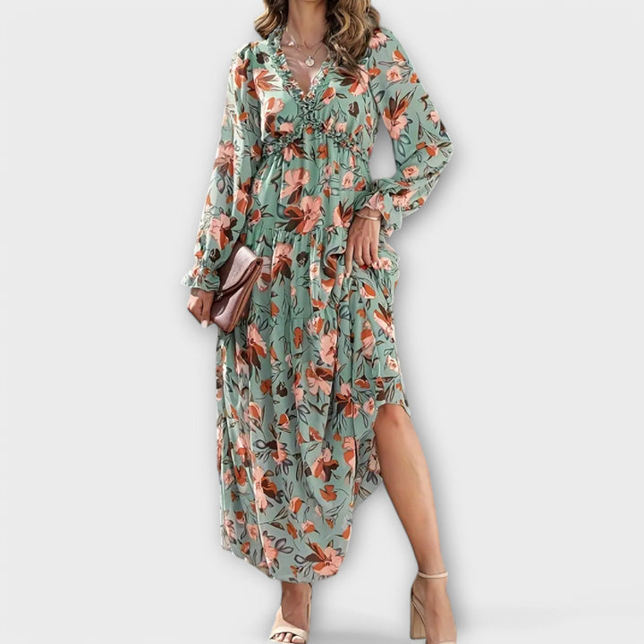 Juno - Robe longue fleurie élégante