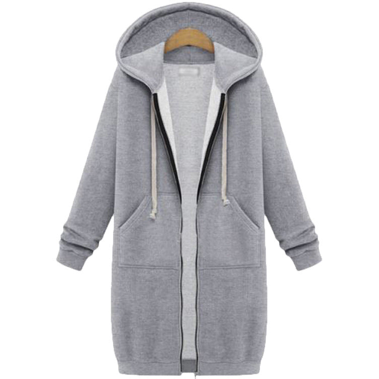 Fravelle™ | Casual Zip-Up Fleece Hoodie for Women