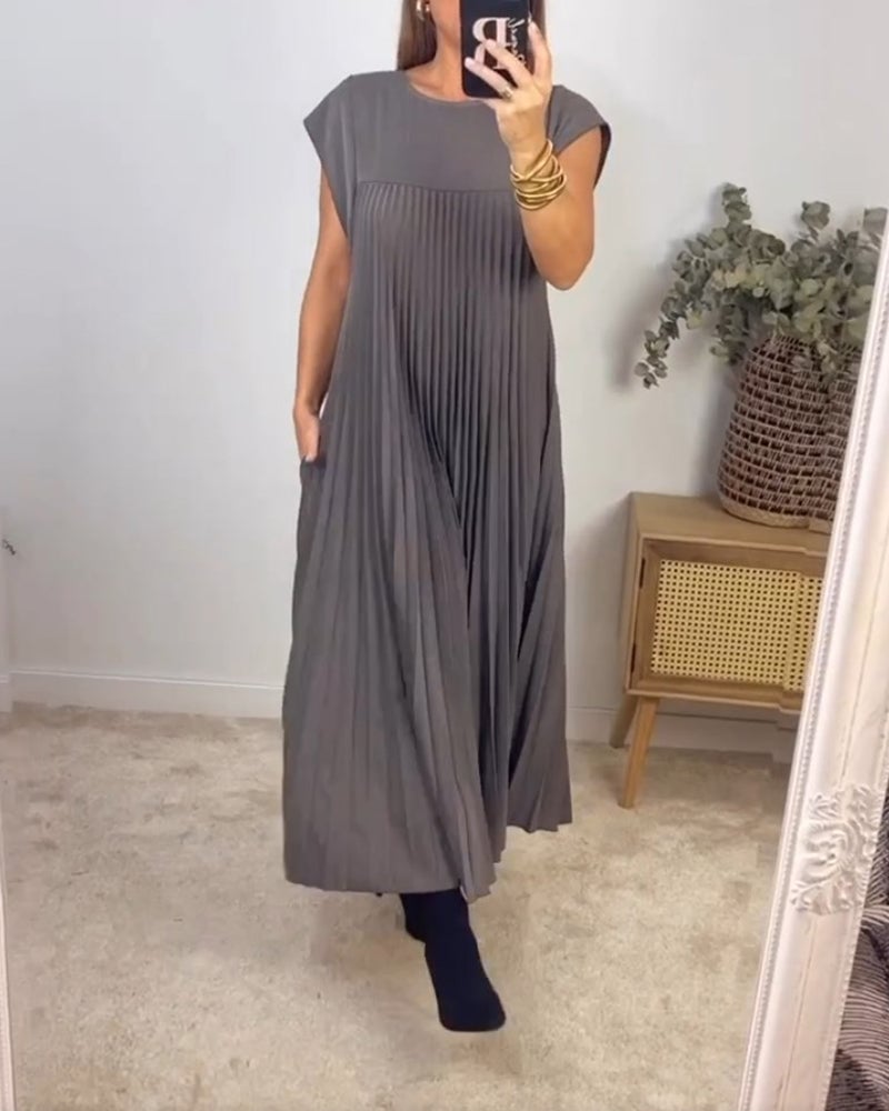 Sorrel - Robe longue plissée élégante