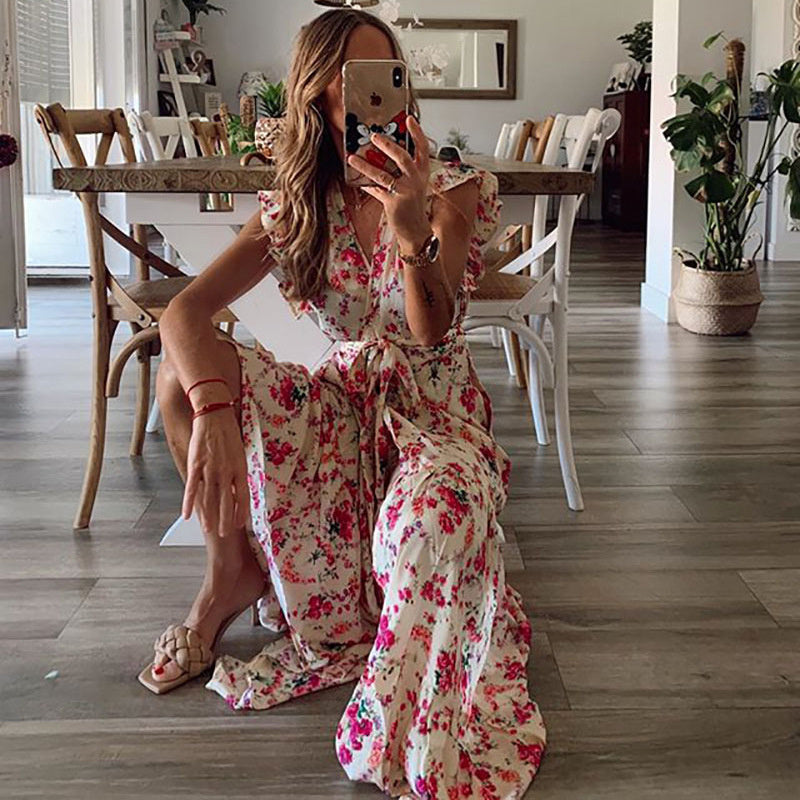 Dahlia™ - Robe longue fleurie