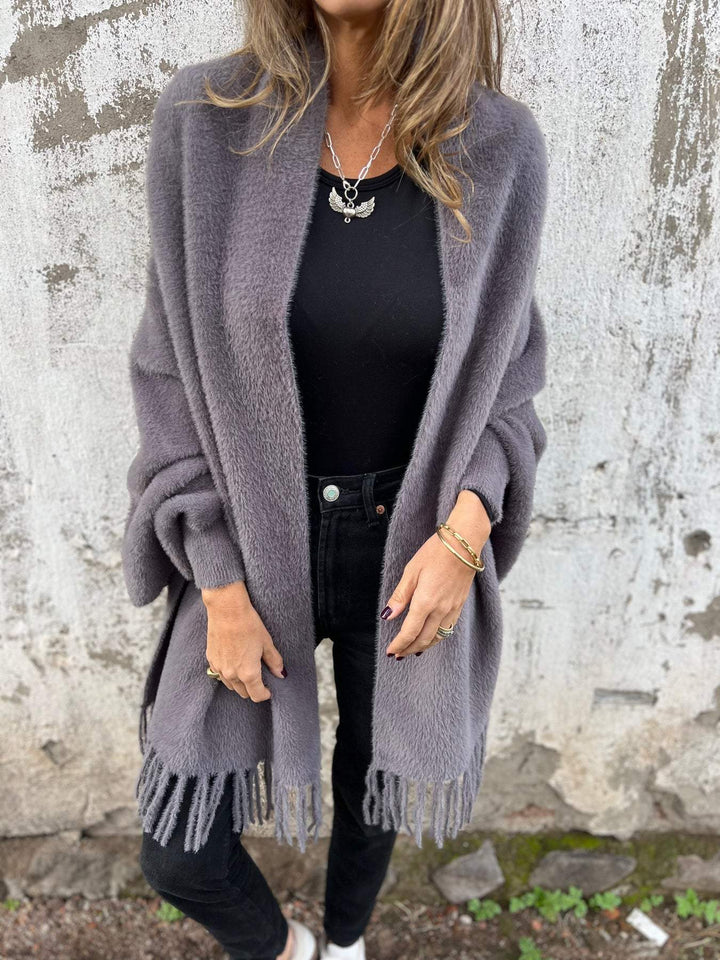 Helene™ | Long-Sleeved Coat with Tassels