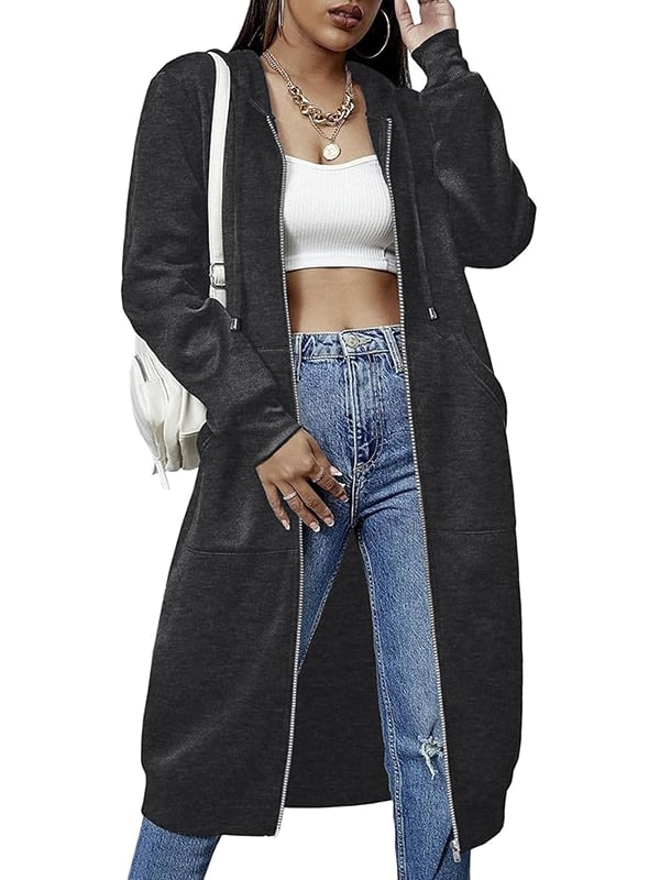 Fravelle™ | Casual Zip-Up Fleece Hoodie for Women