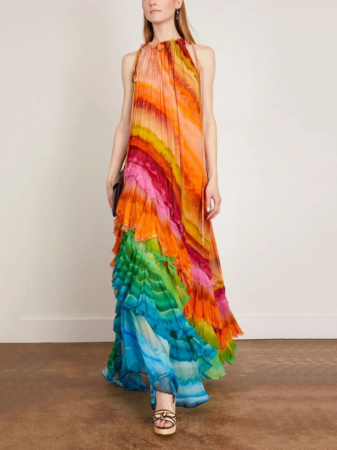 Velia - Robe fluide en mousseline longueur cheville