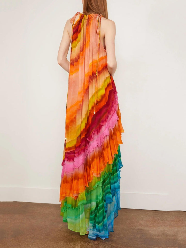 Velia - Robe fluide en mousseline longueur cheville