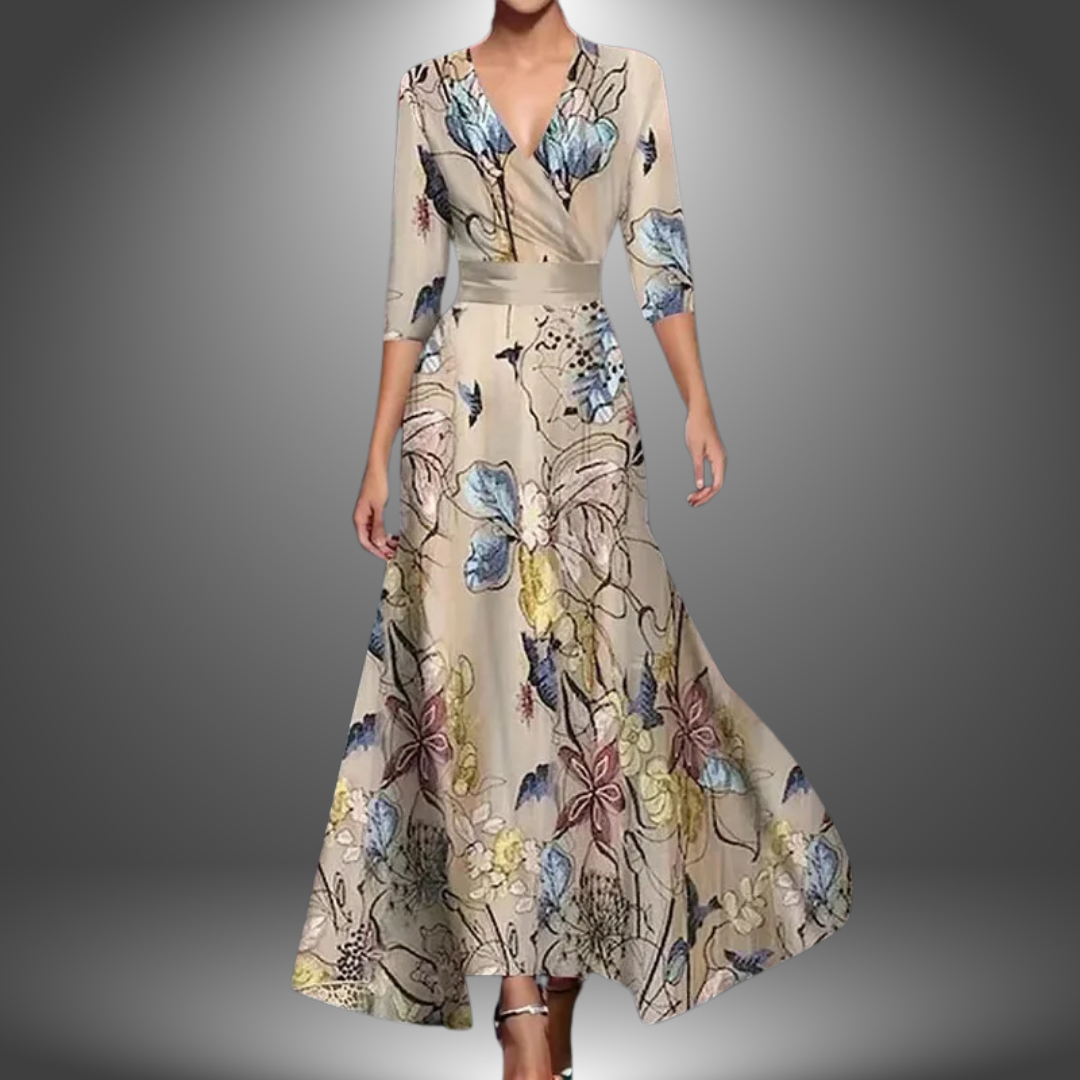 Leigh™ - Robe portefeuille imprimée