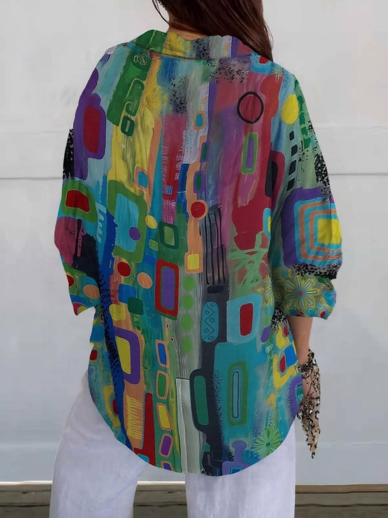 Erivya™ | Refined Pattern Blouse