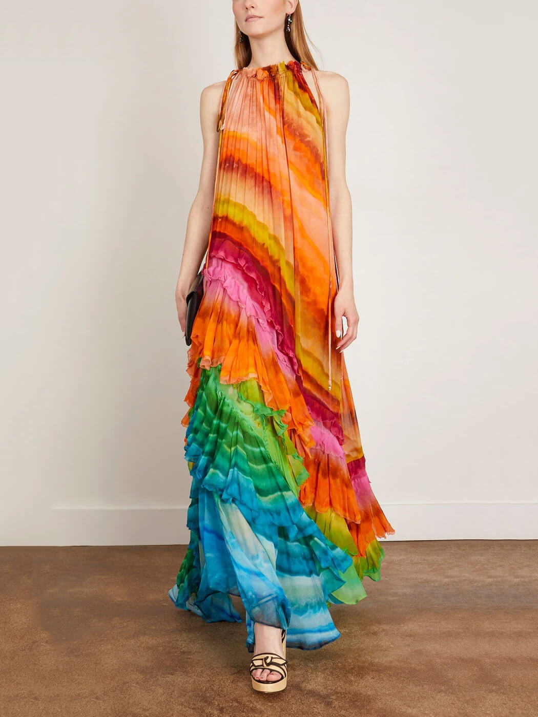 Velia - Robe fluide en mousseline longueur cheville