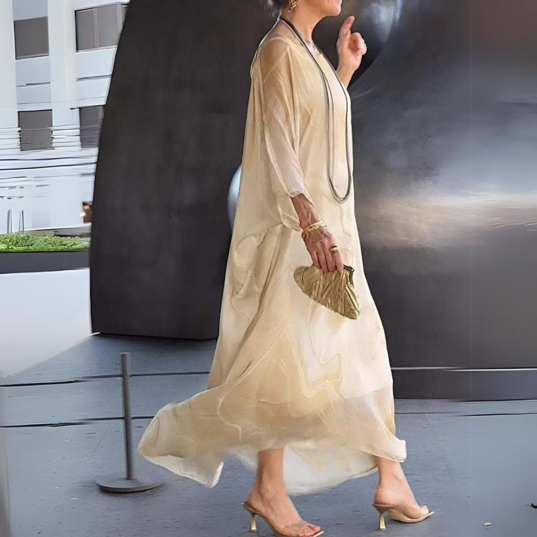 Laura™ - Charmante robe en mousseline de soie