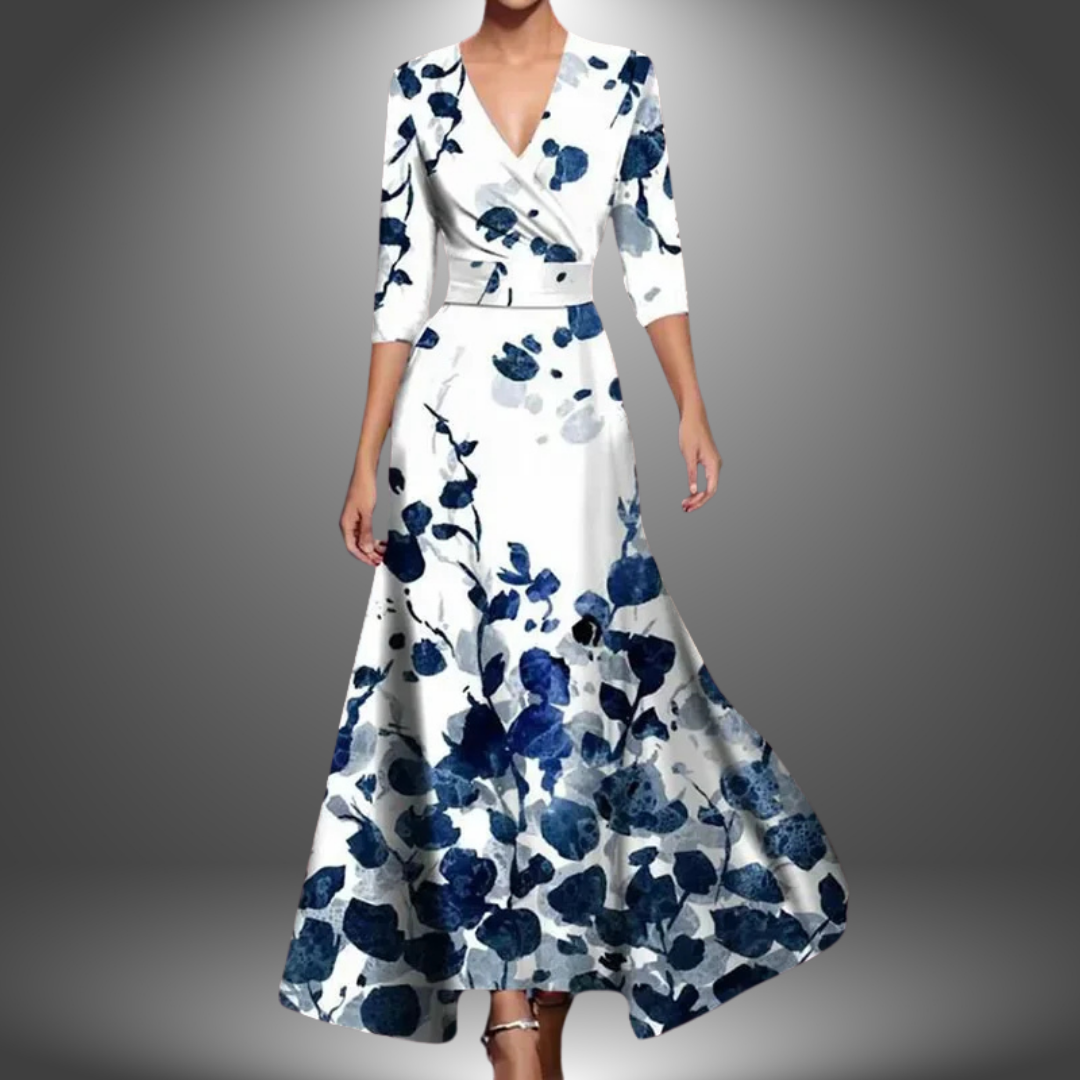 Leigh™ - Robe portefeuille imprimée