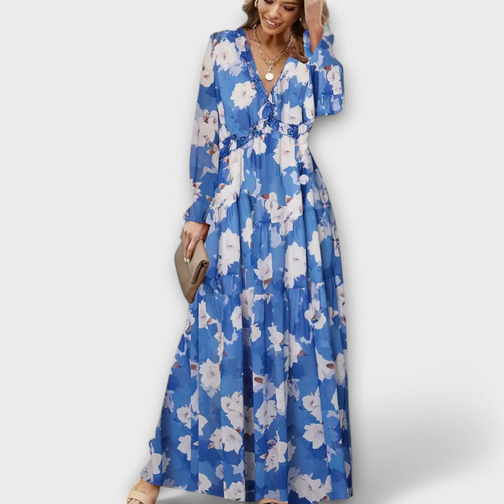 Juno - Robe longue fleurie élégante