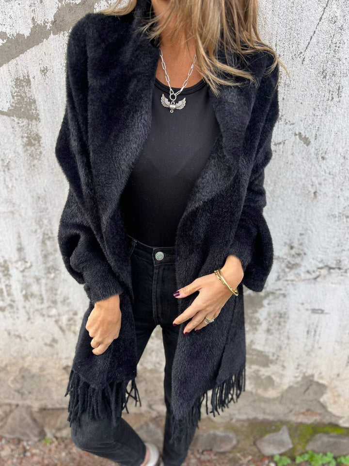 Helene™ | Long-Sleeved Coat with Tassels