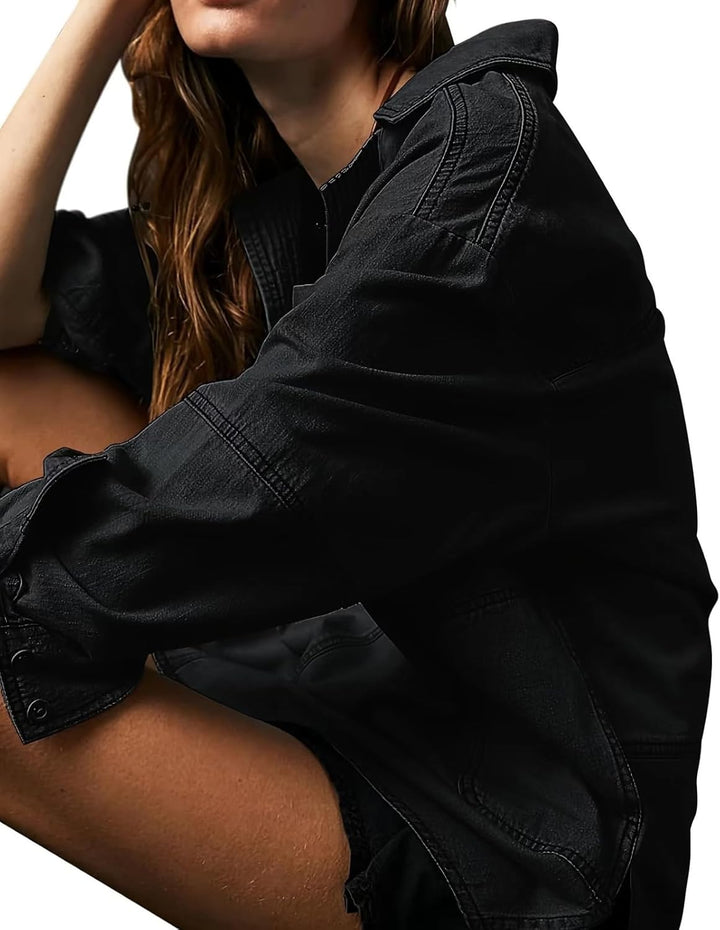 Elviera™ | Casual Denim Pullover Top