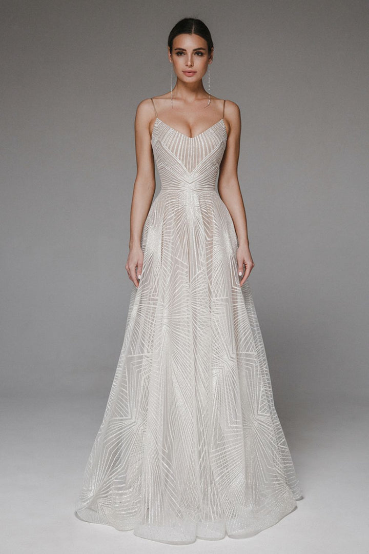 Thalassa - Robe de soirée longue et scintillante 
