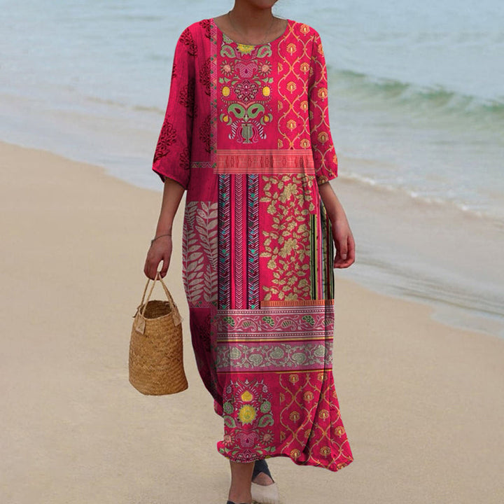 Adeline™ - Robe fluide ethnique 