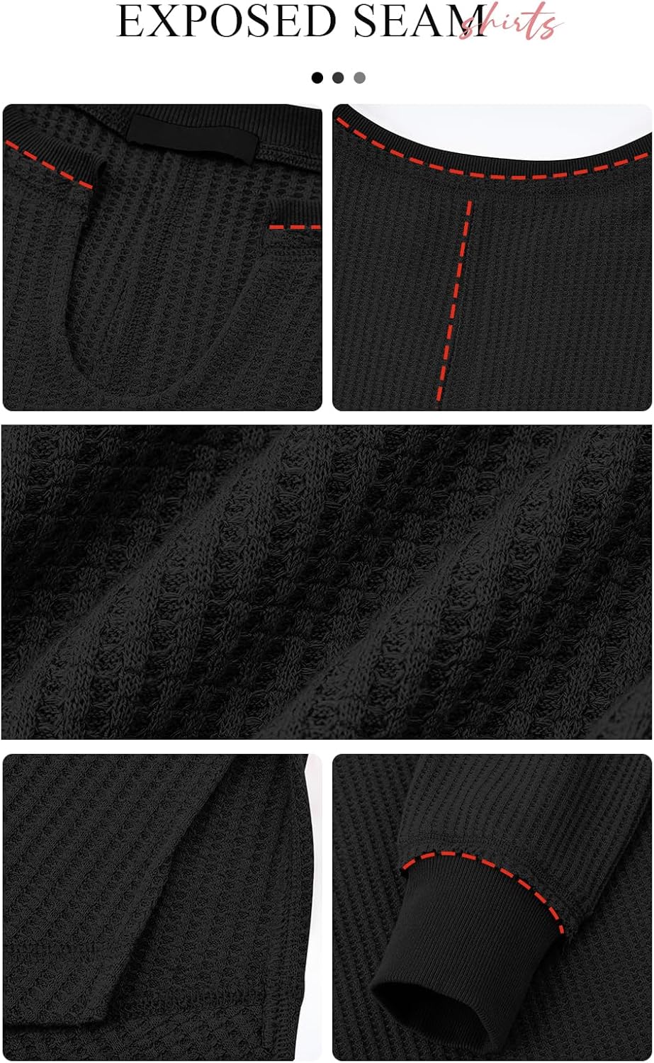 Cyrine™ | Waffle Knit V-Neck Pullover