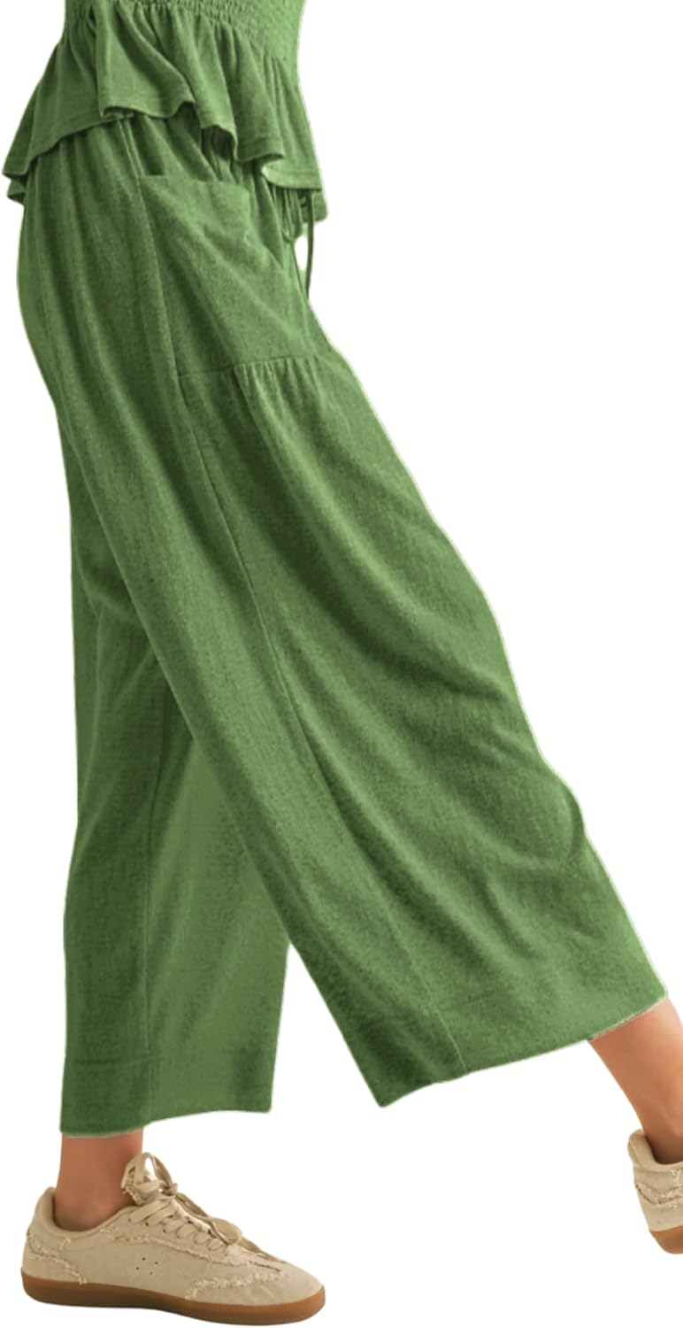 Elara™ | 2-Piece Smocked Top & Wide-Leg Pants Set