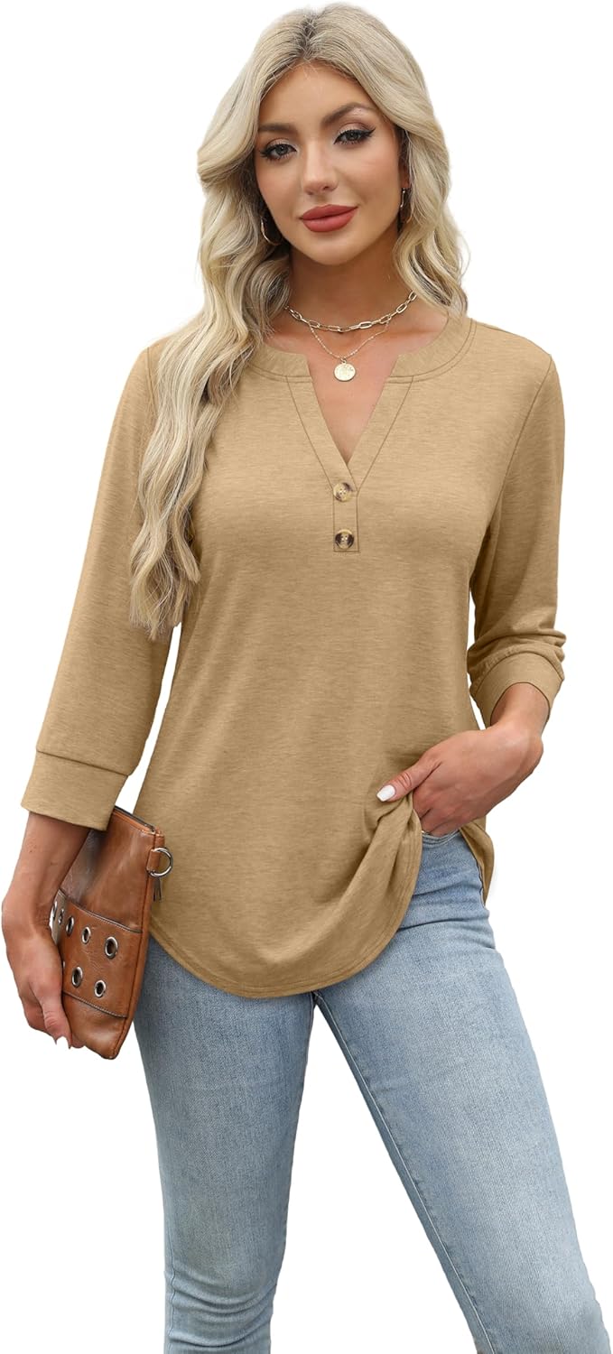 Selvaya™ | Summer 3/4 Sleeve Blouse