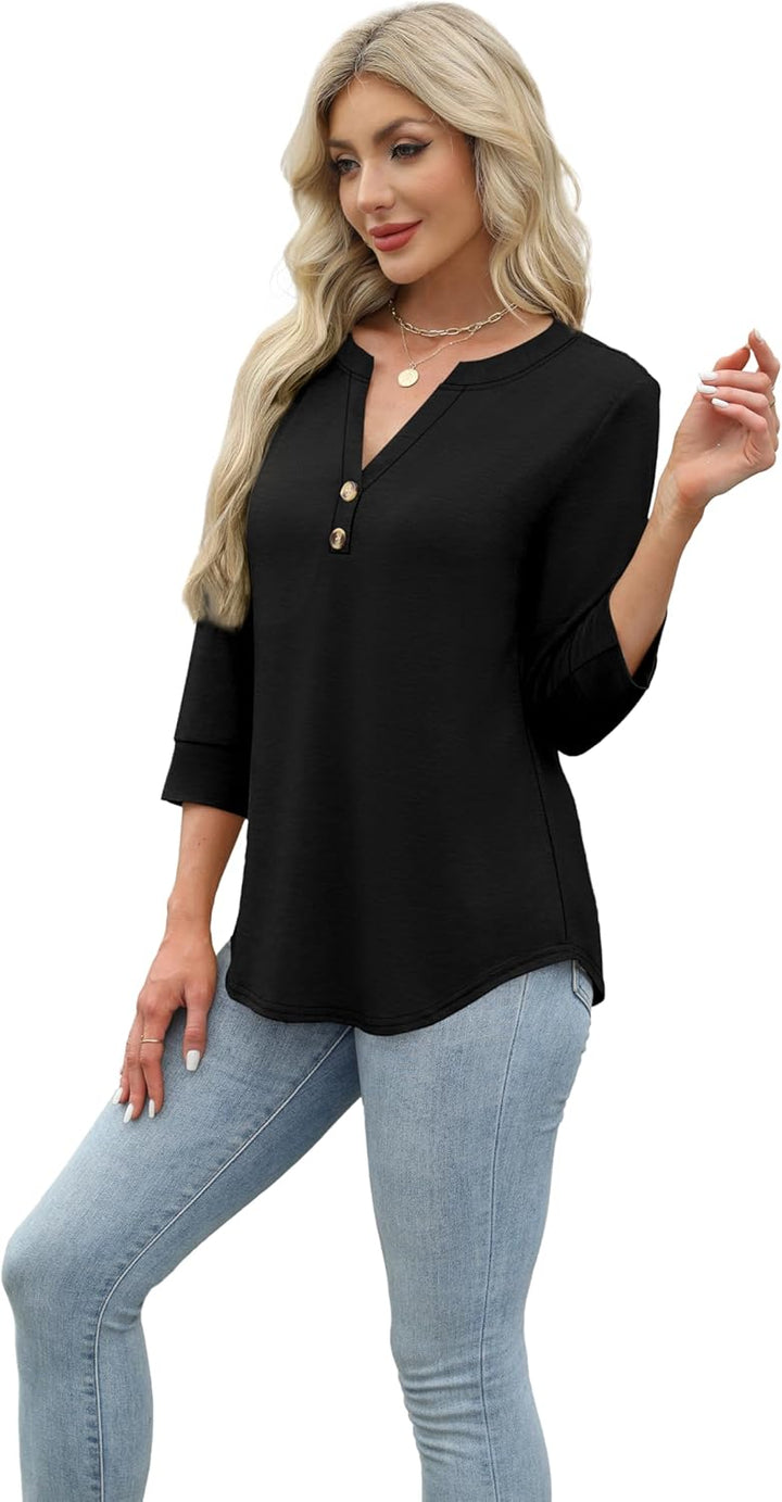 Selvaya™ | Summer 3/4 Sleeve Blouse