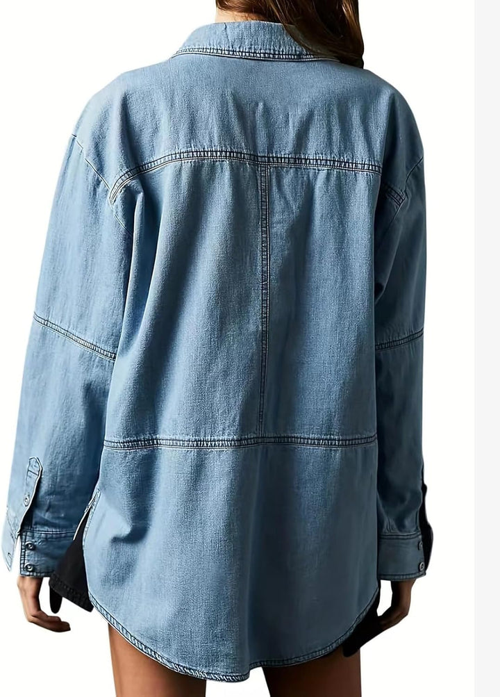 Elviera™ | Casual Denim Pullover Top