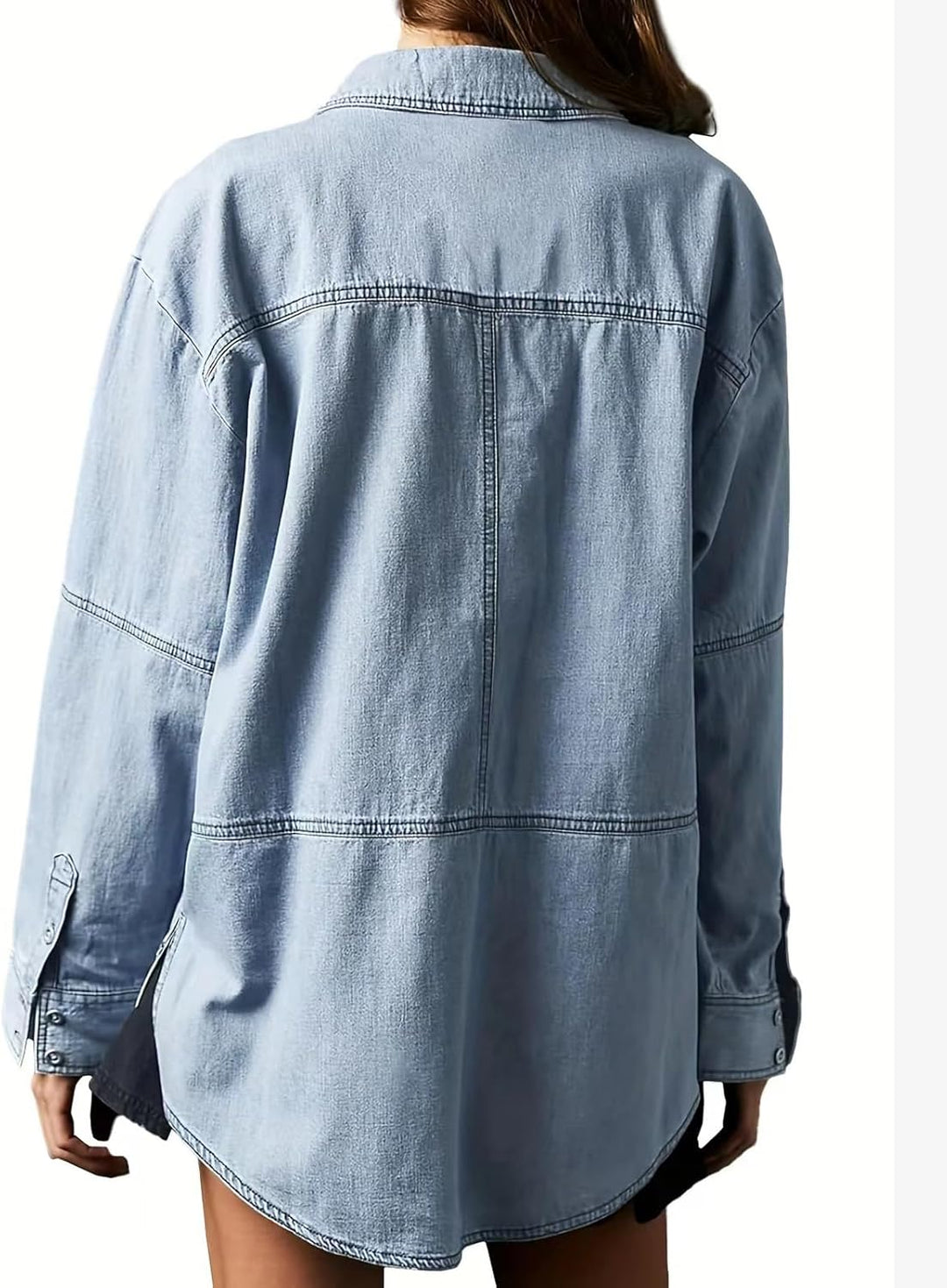 Elviera™ | Casual Denim Pullover Top