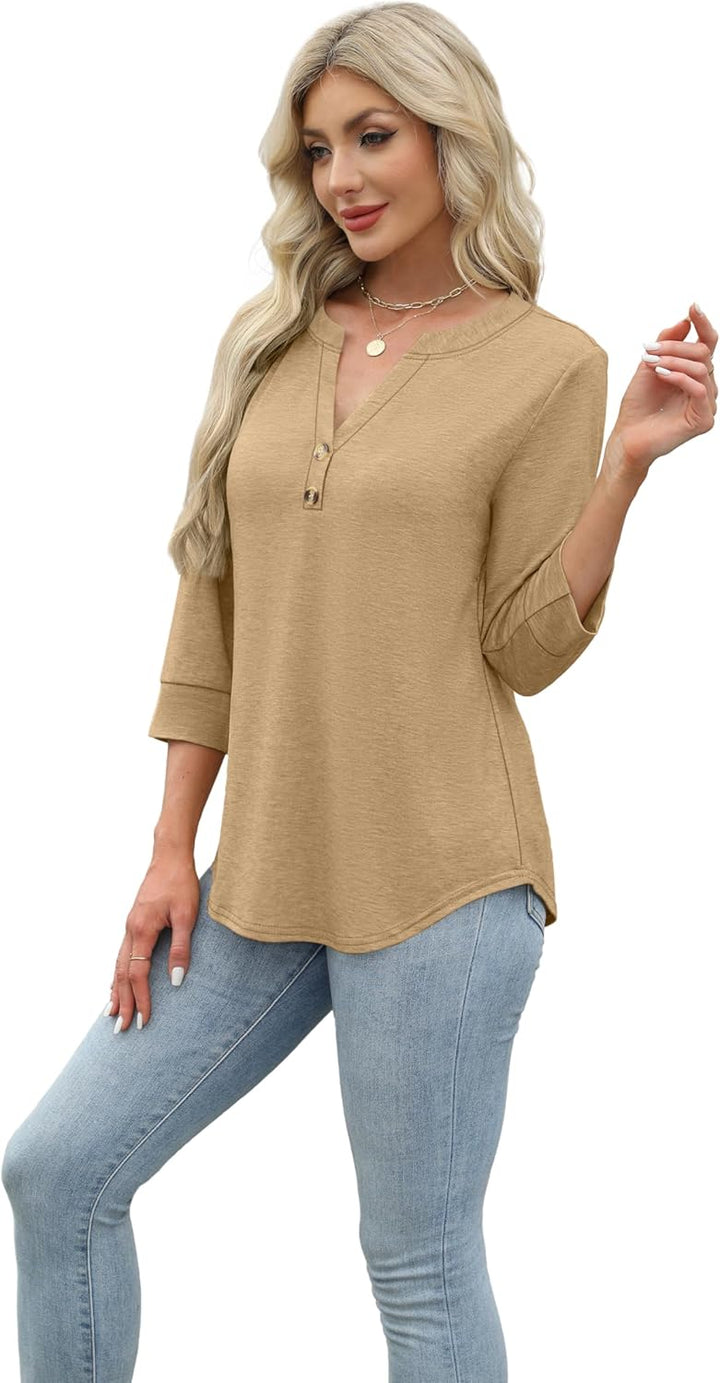 Selvaya™ | Summer 3/4 Sleeve Blouse