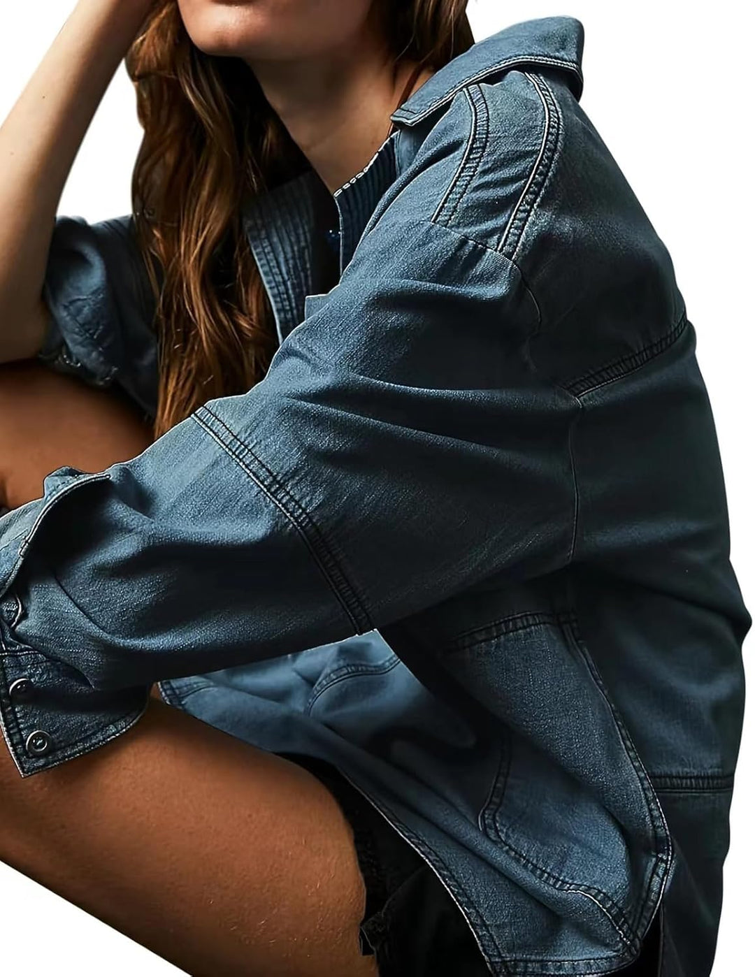 Elviera™ | Casual Denim Pullover Top