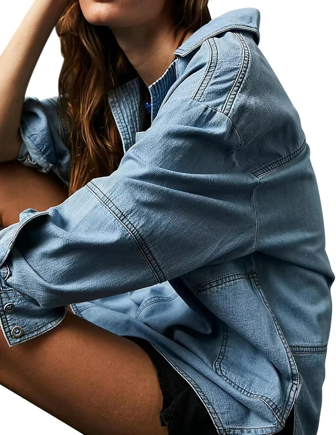 Elviera™ | Casual Denim Pullover Top