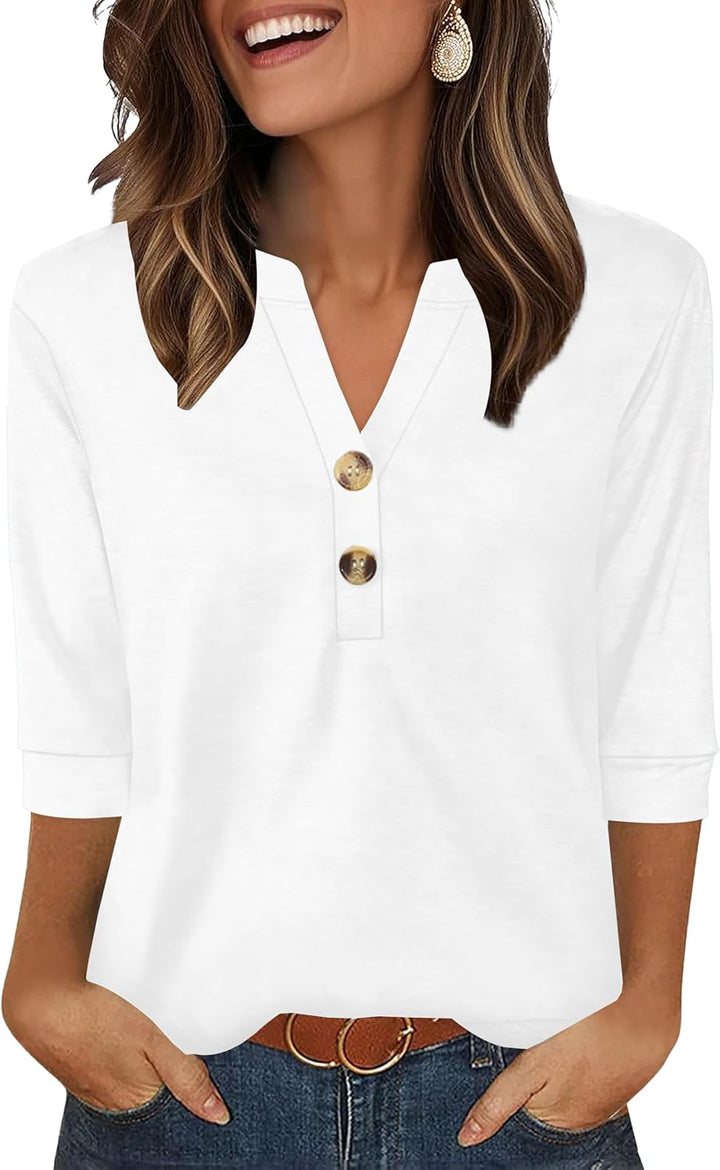 Selvaya™ | Summer 3/4 Sleeve Blouse