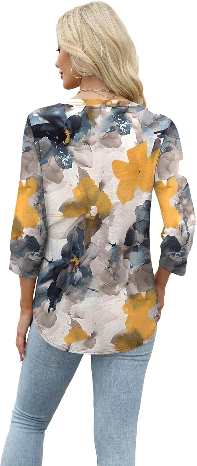 Selvaya™ | Summer 3/4 Sleeve Blouse