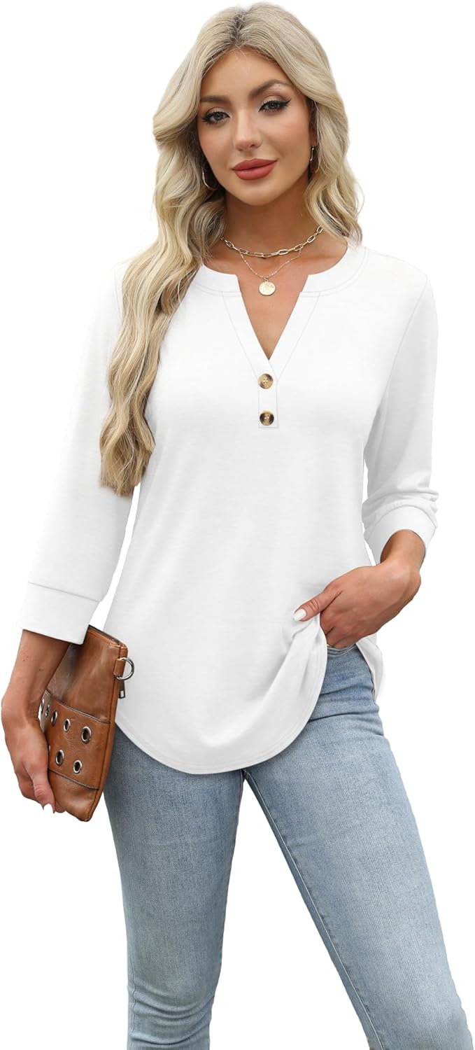 Selvaya™ | Summer 3/4 Sleeve Blouse