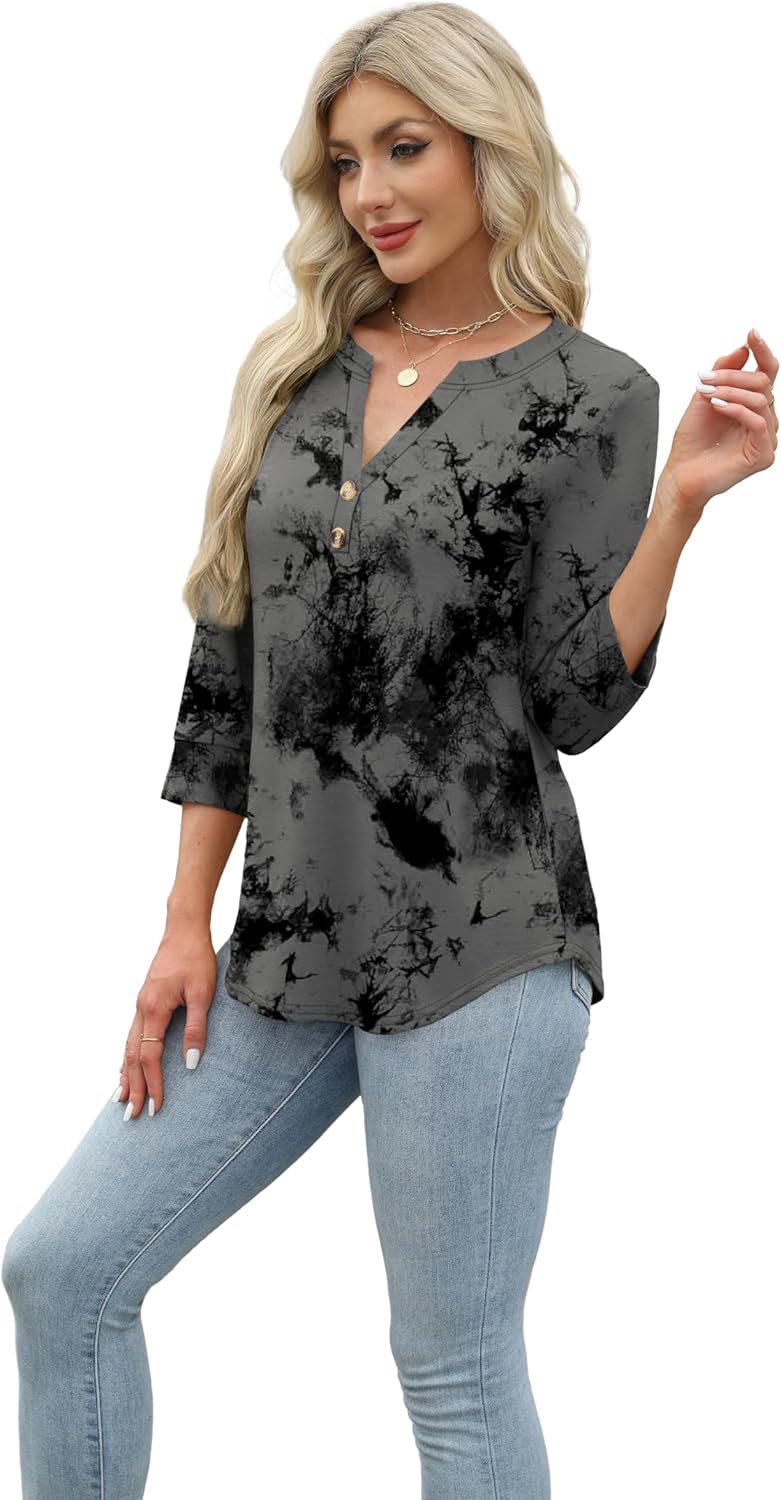 Selvaya™ | Summer 3/4 Sleeve Blouse