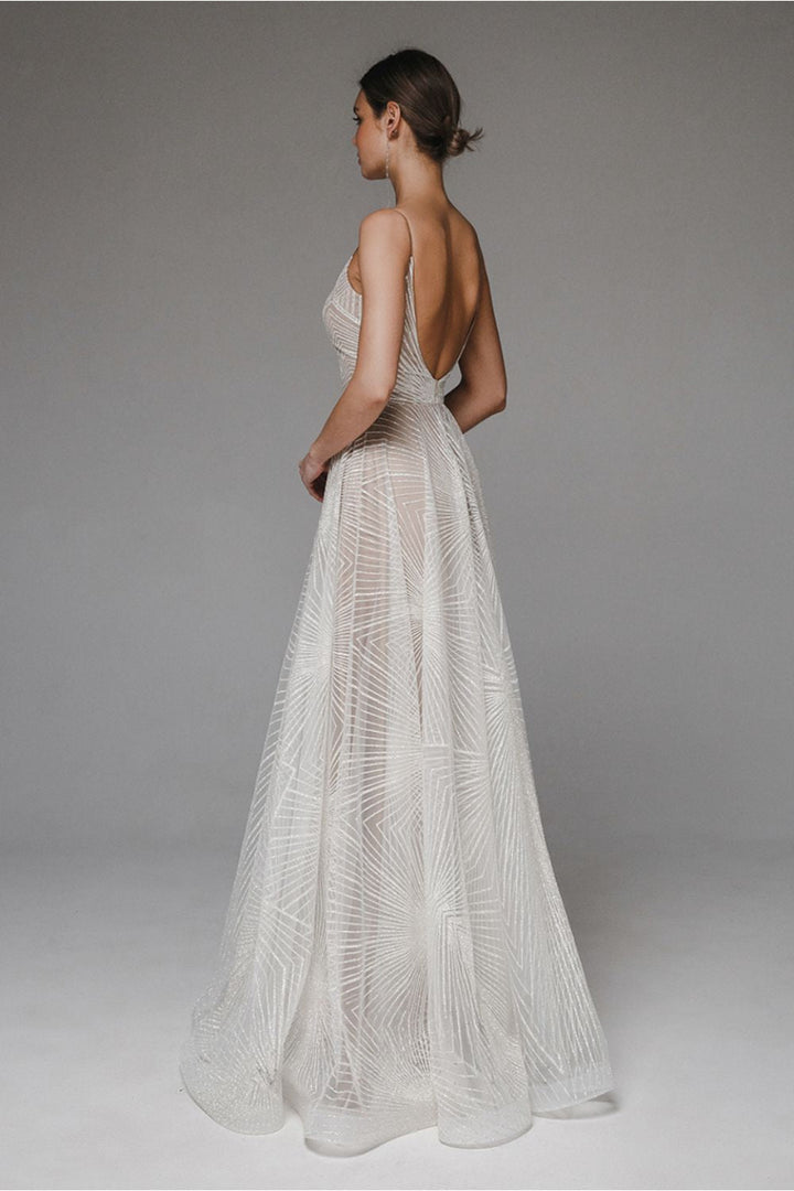 Thalassa - Robe de soirée longue et scintillante 