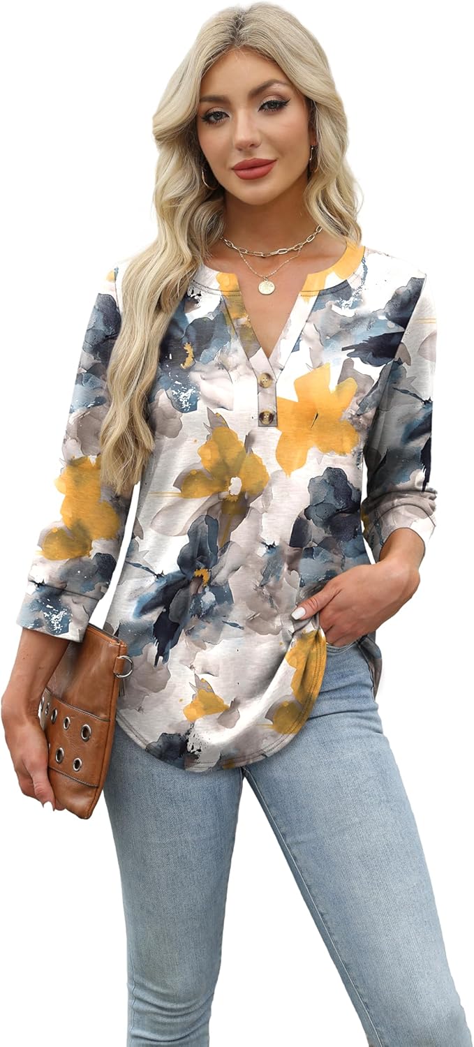 Selvaya™ | Summer 3/4 Sleeve Blouse