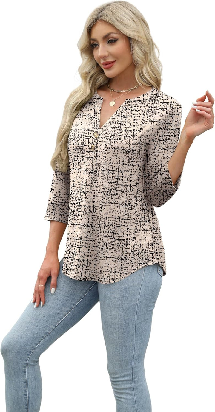 Selvaya™ | Summer 3/4 Sleeve Blouse