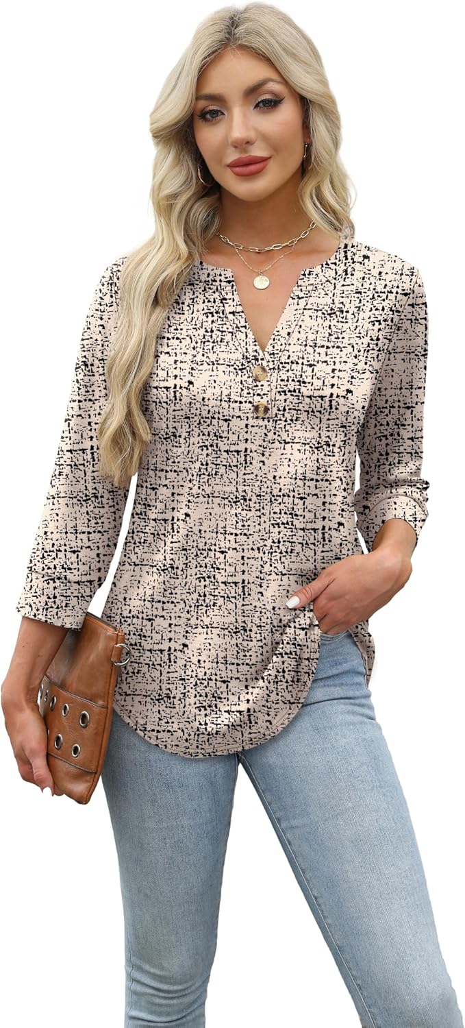 Selvaya™ | Summer 3/4 Sleeve Blouse