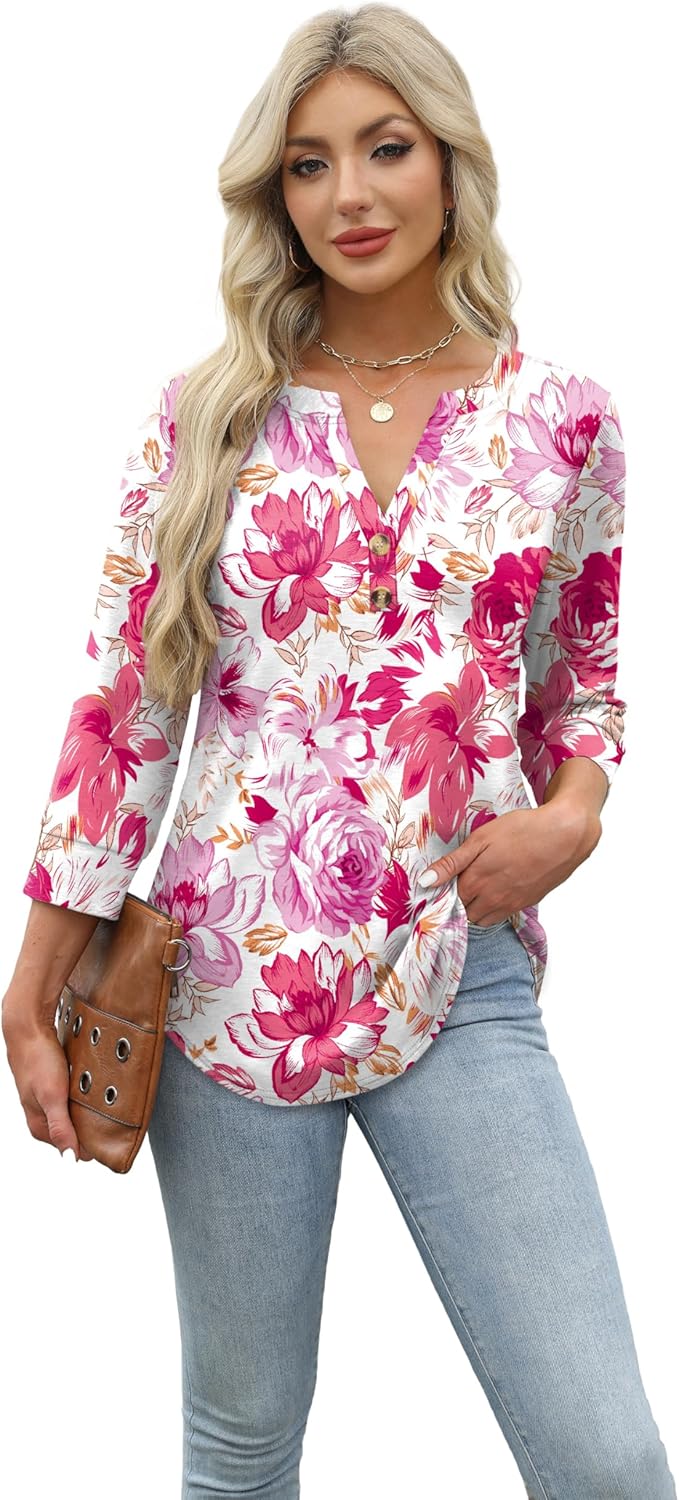 Selvaya™ | Summer 3/4 Sleeve Blouse