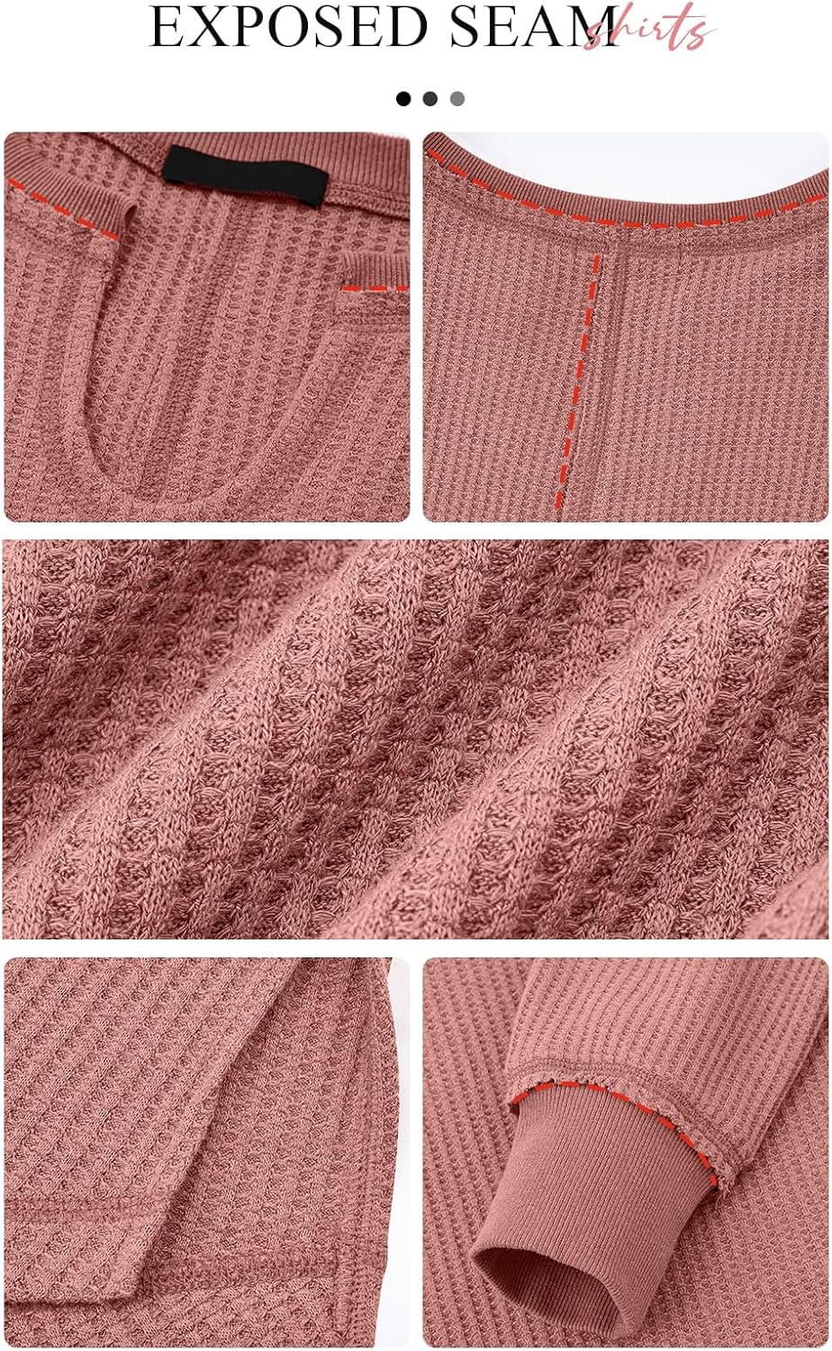 Cyrine™ | Waffle Knit V-Neck Pullover