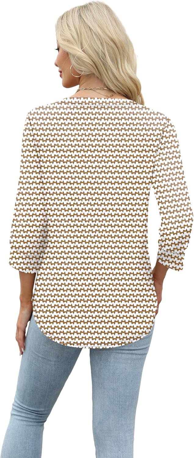Selvaya™ | Summer 3/4 Sleeve Blouse