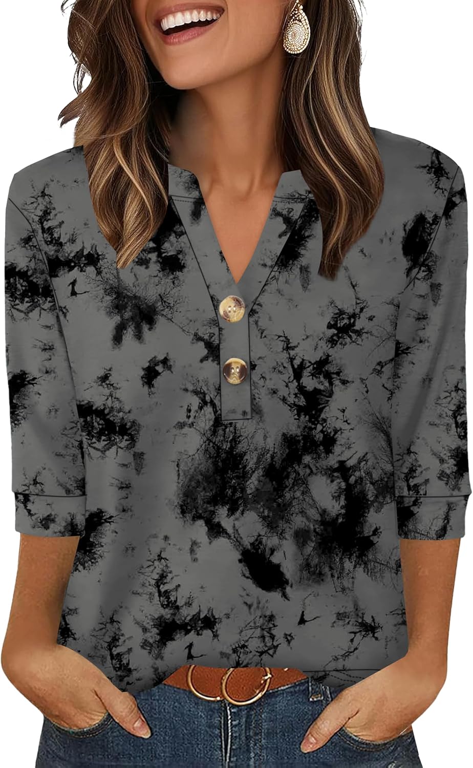 Selvaya™ | Summer 3/4 Sleeve Blouse