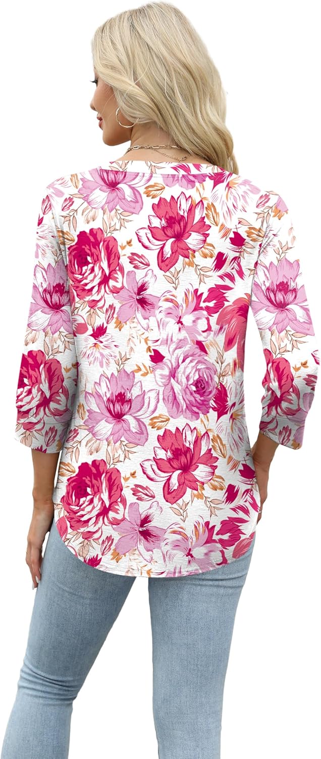 Selvaya™ | Summer 3/4 Sleeve Blouse