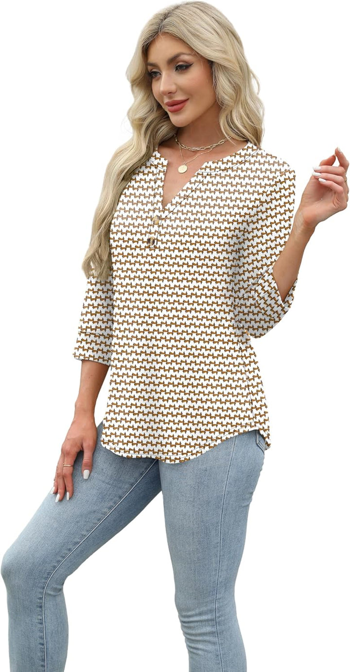 Selvaya™ | Summer 3/4 Sleeve Blouse