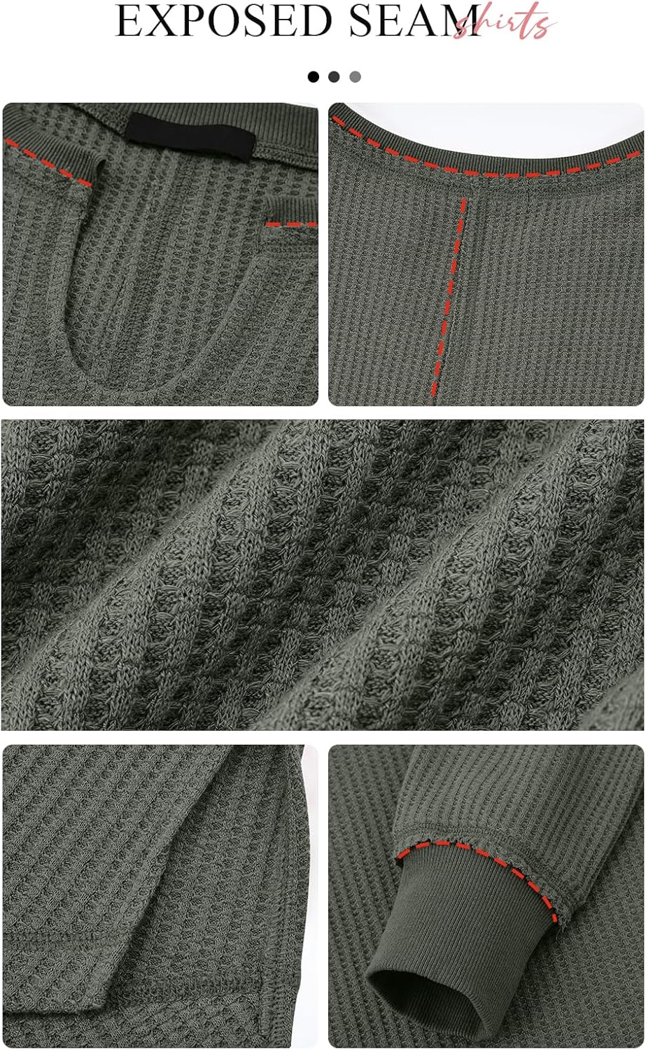 Cyrine™ | Waffle Knit V-Neck Pullover