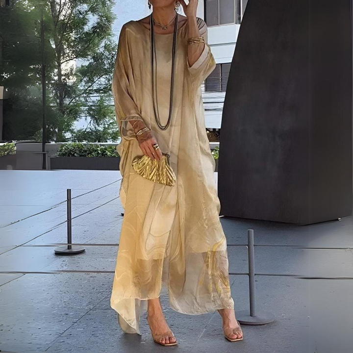 Laura™ - Charmante robe en mousseline de soie