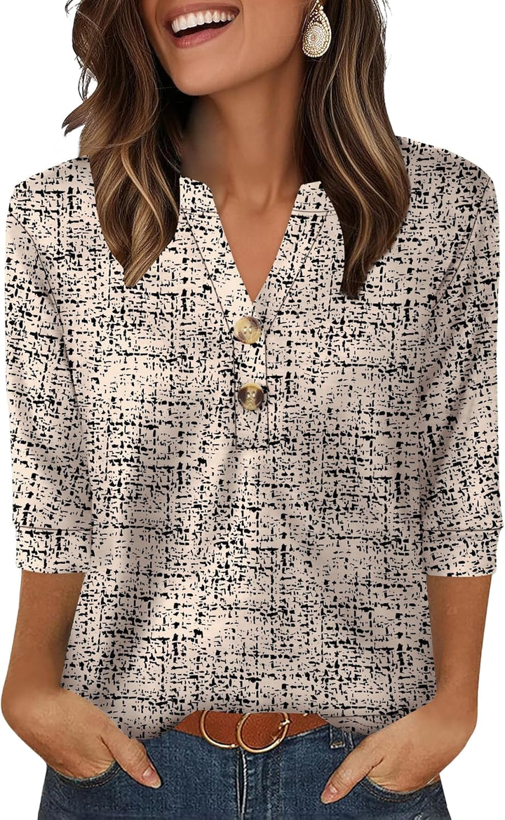Selvaya™ | Summer 3/4 Sleeve Blouse