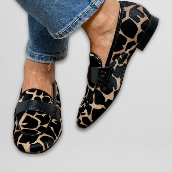 Solira™ | Animal Print Moccasins