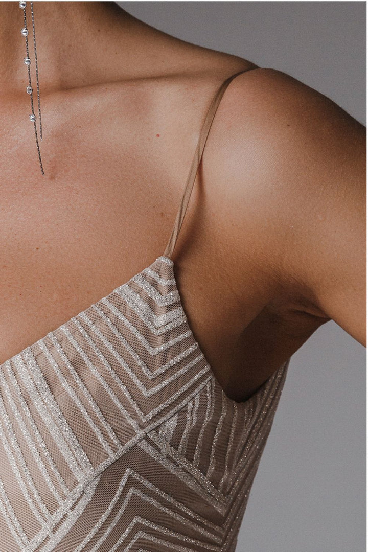 Thalassa - Robe de soirée longue et scintillante 