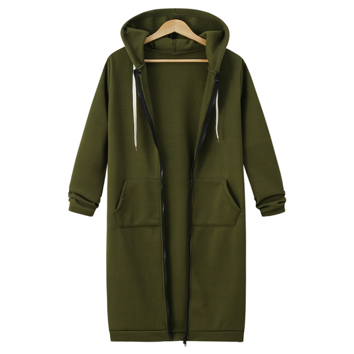 Fravelle™ | Casual Zip-Up Fleece Hoodie for Women